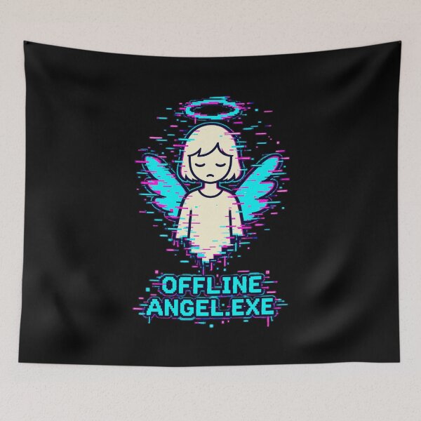 Aperçu de l'œuvre Ange corrompu – Angel.exe hors ligne créée et vendue par JupiterGlitchEmpire.