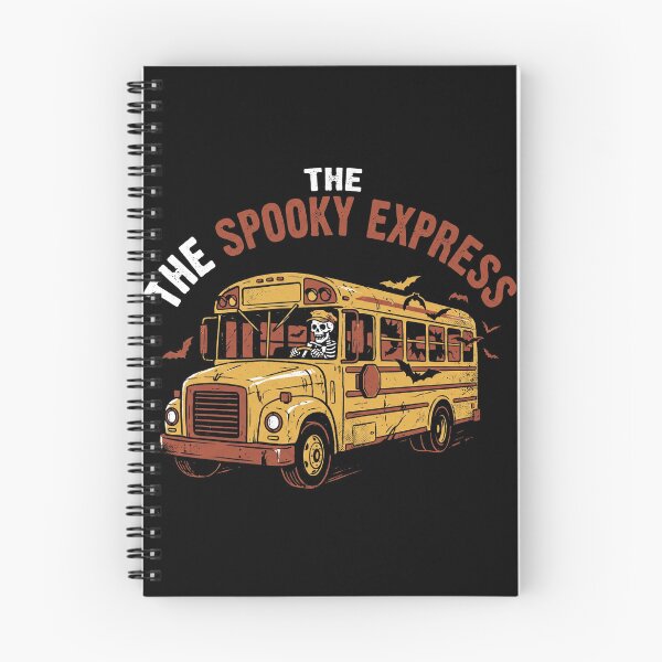 Item preview, The Spooky Express Bus Driver Skeleton School Bus Halloween designed and sold by TeNovaStudio.