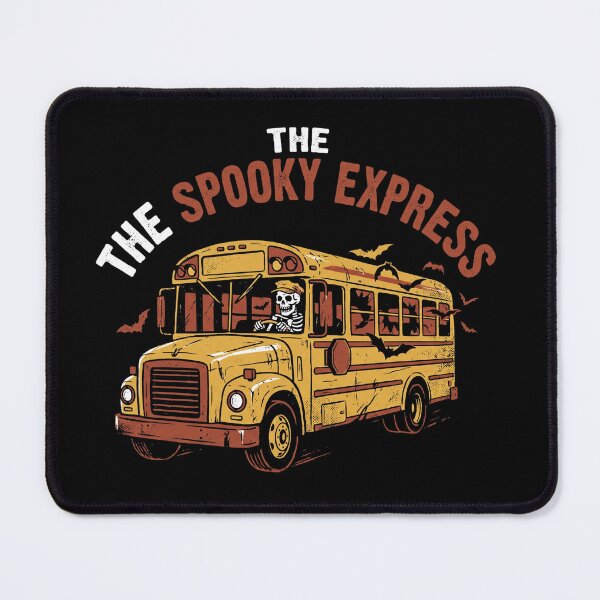 Item preview, The Spooky Express Bus Driver Skeleton School Bus Halloween designed and sold by TeNovaStudio.