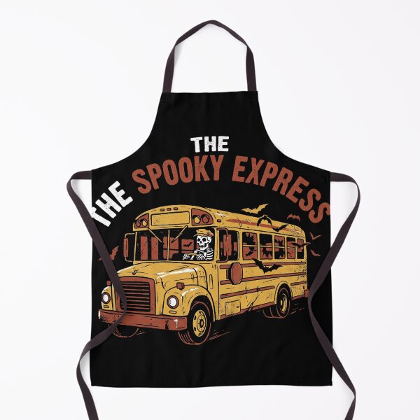 Item preview, The Spooky Express Bus Driver Skeleton School Bus Halloween designed and sold by TeNovaStudio ⭐⭐⭐⭐⭐.