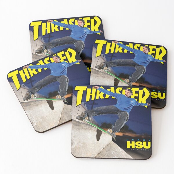 Item preview, Thrasher Skateboard Skate Design Art Print Poster Wall Tee Vest  designed and sold by Cool Robot Bro..