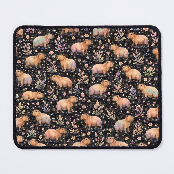 Item preview, Capybara Floral Fantasy Pattern designed and sold by RkskArt.
