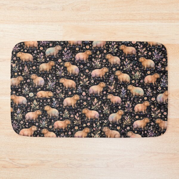 Item preview, Capybara Floral Fantasy Pattern designed and sold by RkskArt.