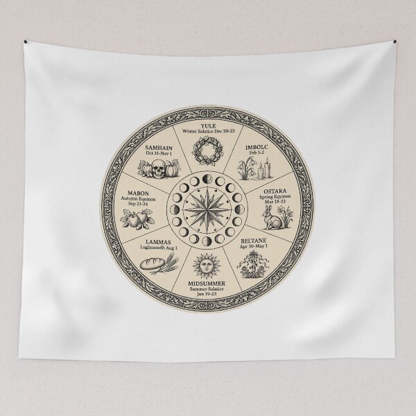 Item preview, Wheel of the Year - Pagan Wiccan Sabbats Calendar designed and sold by Neurospicy Trolls.