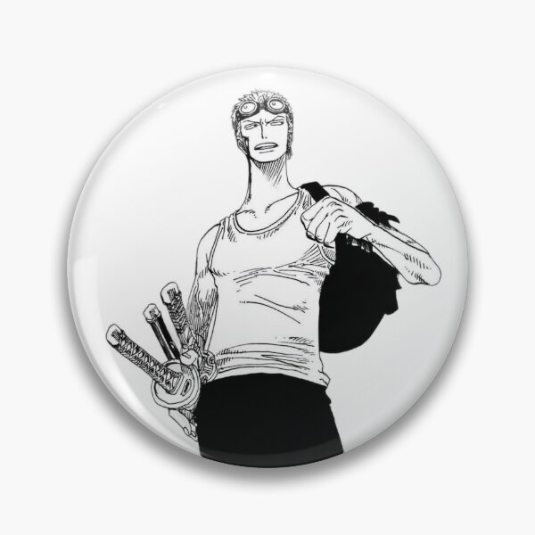 Item preview, Roronoa Zoro - Three Sword Style Sketch Version designed and sold by TheStickLab.