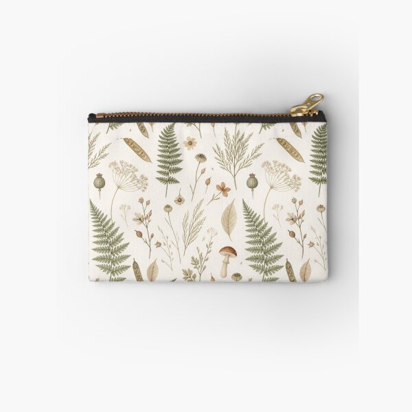 Item preview, Vintage Mushroom and Fern Pattern Woodland Cottagecore Botanical designed and sold by QCena.