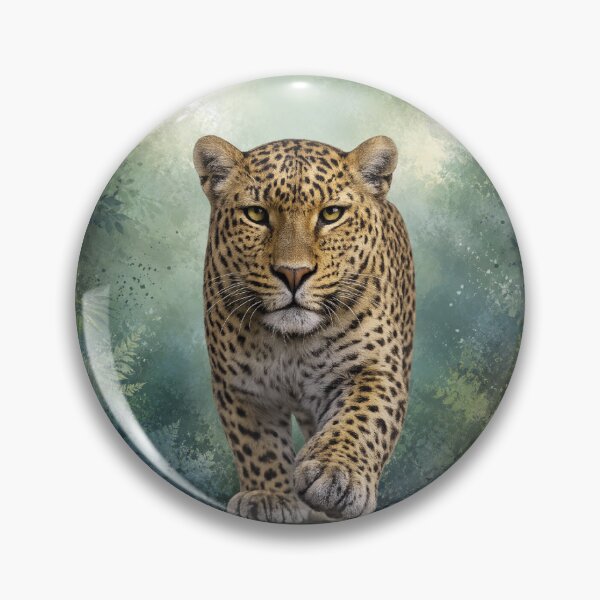 Item preview, Leopard Emerging from the Wild – Atmospheric Wildlife Artwork designed and sold by BROHLine Studio.
