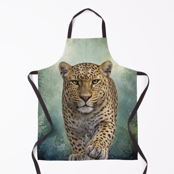 Item preview, Leopard Emerging from the Wild – Atmospheric Wildlife Artwork designed and sold by BROHLine Studio.