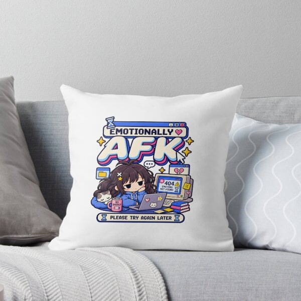 Item preview, Emotionally AFK Cute Gamer 404 Error Design designed and sold by MohamedAbozaid1.
