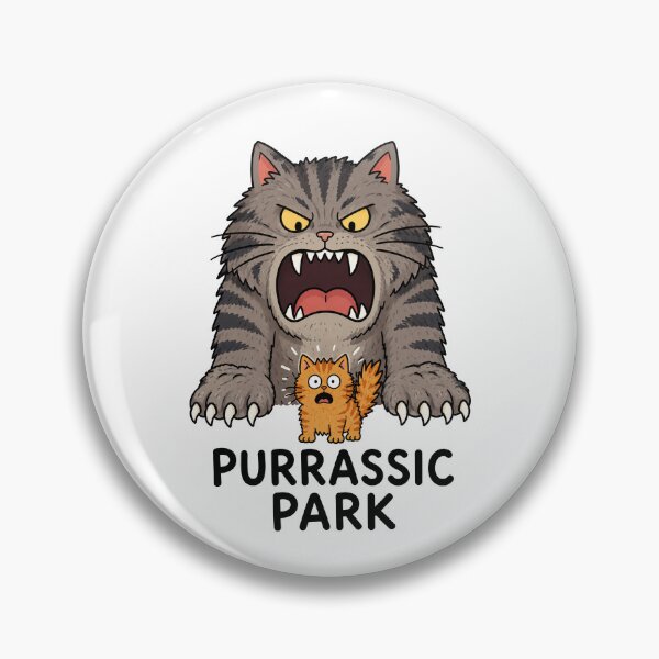 Item preview, Purrassic Park Cat Dinosaur designed and sold by MonkiFlipp.