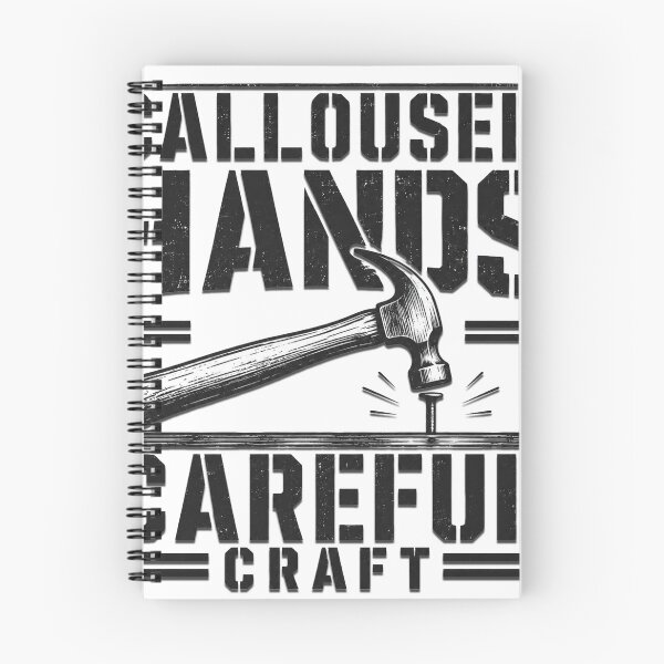 Item preview, Calloused Hands Careful Craft - Distressed Carpentry Hammer Gift designed and sold by Haque Desigens.
