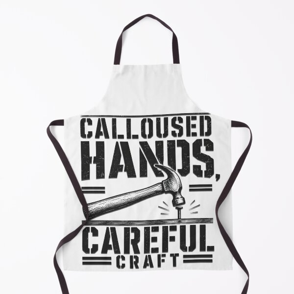 Item preview, Calloused Hands Careful Craft - Distressed Carpentry Hammer Gift designed and sold by Haque Desigens.