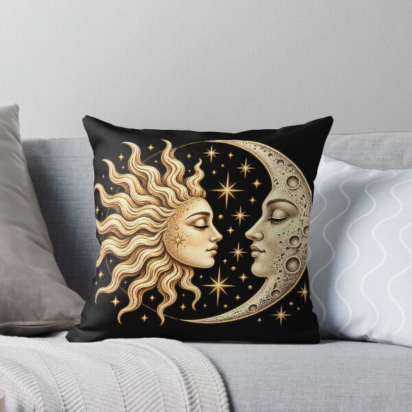 Item preview, Vintage Sun Moon Celestial Mystic Astrology Graphic designed and sold by VGAfanatic.