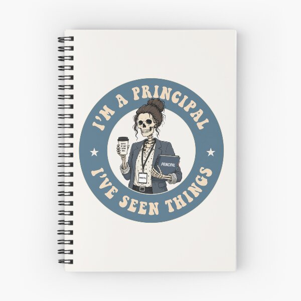 Item preview, Funny Principal Skeleton “I’ve Seen Things” School Humor Sticker designed and sold by TaraGbear.