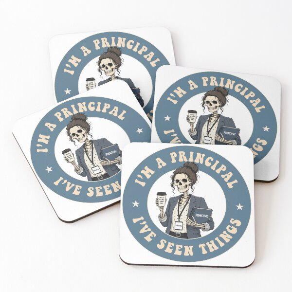 Item preview, Funny Principal Skeleton “I’ve Seen Things” School Humor Sticker designed and sold by TaraGbear.