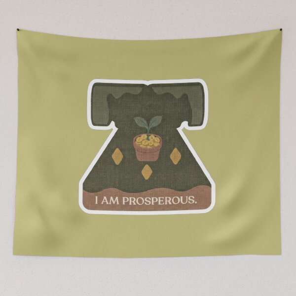 Item preview, I Am Prosperous Minimalist Financial Affirmation designed and sold by WealthVector.