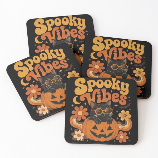Item preview, Spooky Vibes Groovy Halloween Black Cat in Pumpkin designed and sold by LOL-N-LIFESTYLE.