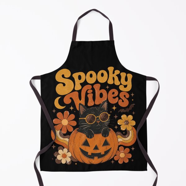Item preview, Spooky Vibes Groovy Halloween Black Cat in Pumpkin designed and sold by LOL-N-LIFESTYLE.