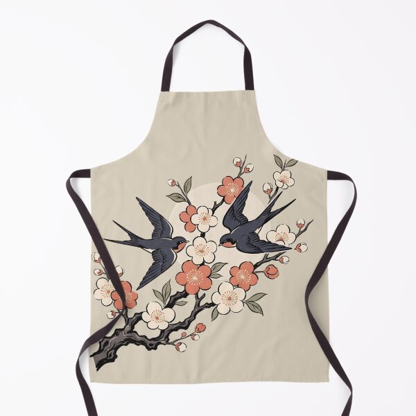 Item preview, Swallows Blossoms Vintage Moon Flight designed and sold by MythicCotton.