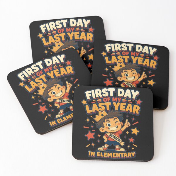 Item preview, First Day of My Last Year in Elementary Senior Crown Celebration Art Back To School Gift for Students designed and sold by Nightarel.