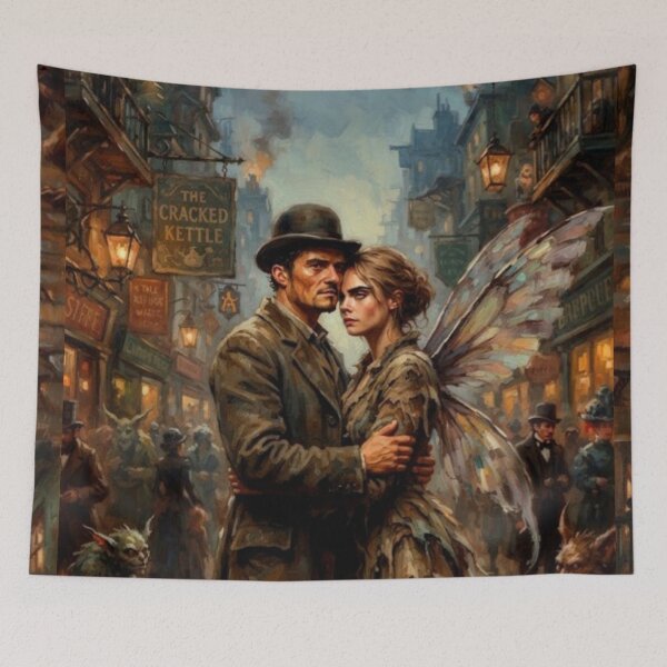 Item preview, Carnival Row Fantasy Noir Fine Art Tribute designed and sold by Art's Diner.