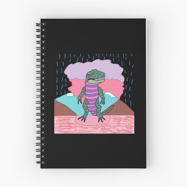 Item preview, Neon Dino in the Rain designed and sold by GuweizWorks.