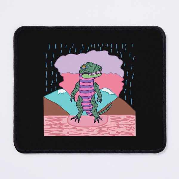 Item preview, Neon Dino in the Rain designed and sold by GuweizWorks.