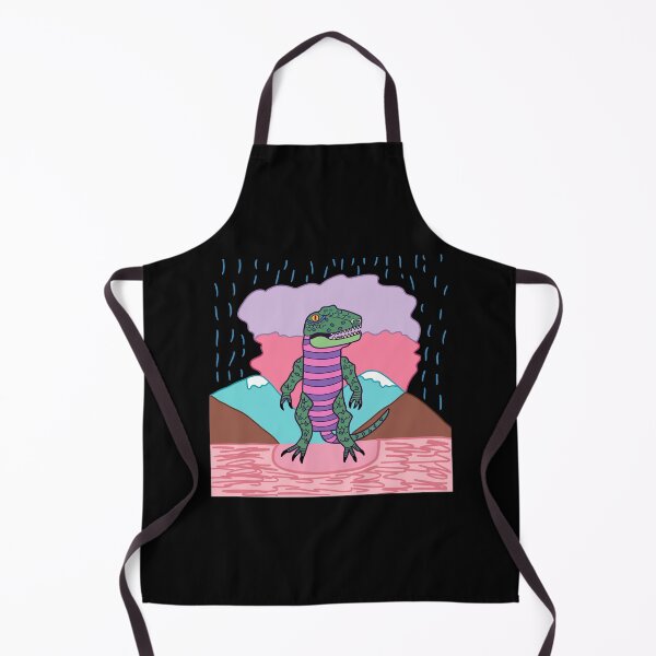 Item preview, Neon Dino in the Rain designed and sold by GuweizWorks.