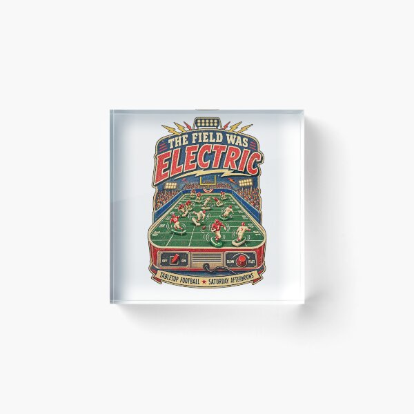 Item preview, The Field Was Electric – Vintage Tabletop Football designed and sold by Past in Threads.