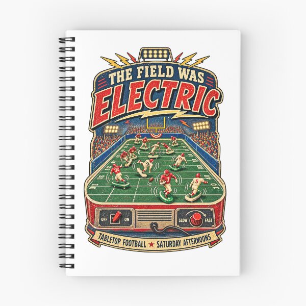 Item preview, The Field Was Electric – Vintage Tabletop Football designed and sold by Past in Threads.