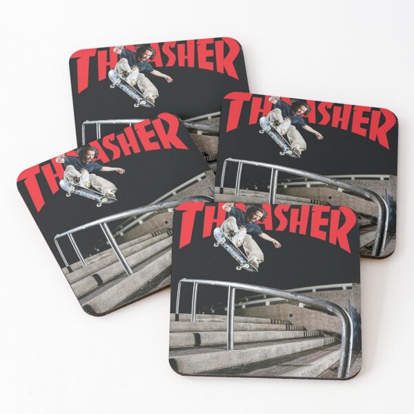 Item preview, Thrasher Skateboard Skate Design Art Print Poster Wall Tee Vest  designed and sold by Cool Robot Bro..