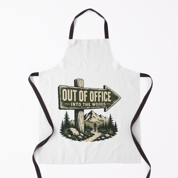 Item preview, Out Of Office Into The Woods | Mountain Bike Gift for Trail Rider MTB Outdoor Sticker designed and sold by SingleTrackes.
