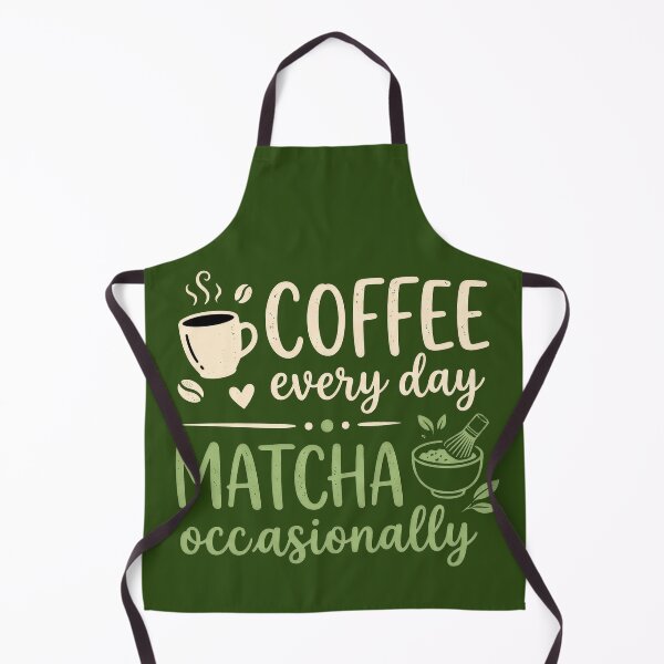 Item preview, Coffee Every Day Matcha Occasionally Retro Typography designed and sold by Terry Bain.
