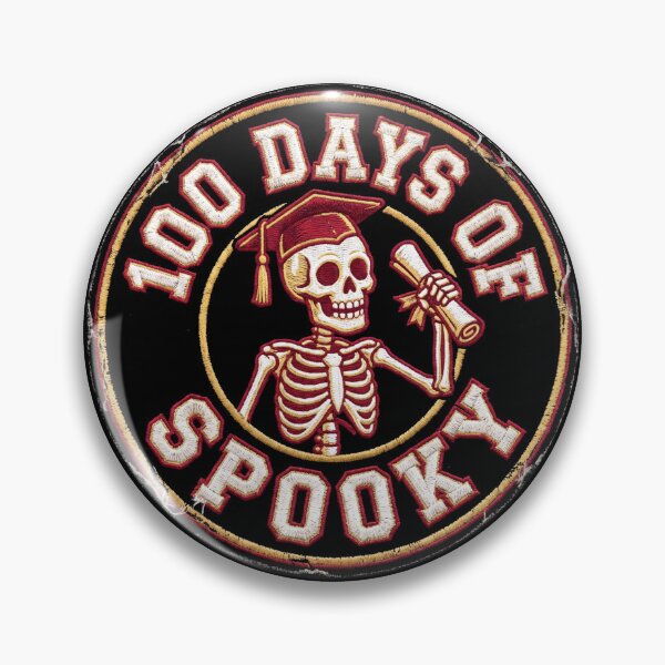 Item preview, 100 Days Of Spooky Skeleton Graduate Diploma School Halloween designed and sold by TeNovaStudio.