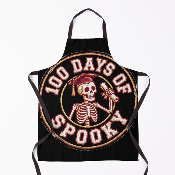 Item preview, 100 Days Of Spooky Skeleton Graduate Diploma School Halloween designed and sold by TeNovaStudio.