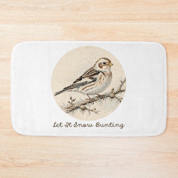 Item preview, Let It Snow Bunting - Funny Christmas Birdwatcher designed and sold by Neurospicy Trolls.
