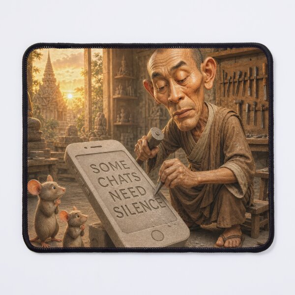 Item preview, Social Media Detox Offline Sculpting A Stone Smartphone designed and sold by The Brother Wu Collection.