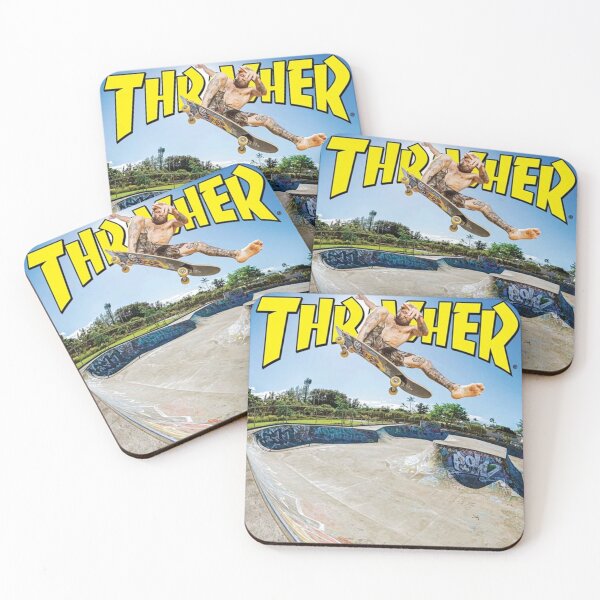 Item preview, Thrasher Skateboard Skate Design Art Print Poster Wall Tee Vest  designed and sold by Cool Robot Bro..