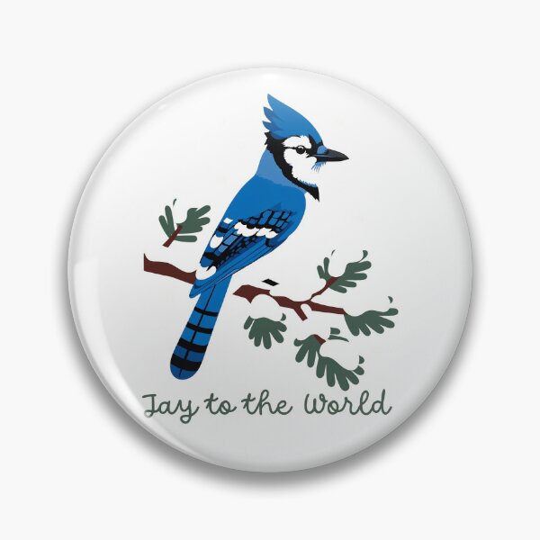 Item preview, Jay to the World - Funny Blue Jay Christmas Bird Birdwatching Pun designed and sold by Neurospicy Trolls.
