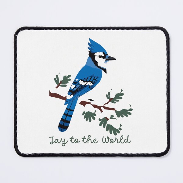 Item preview, Jay to the World - Funny Blue Jay Christmas Bird Birdwatching Pun designed and sold by Neurospicy Trolls.