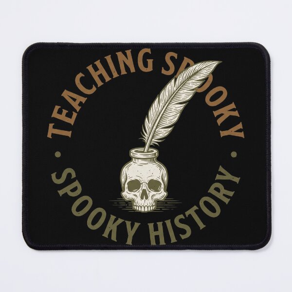 Item preview, Teaching Spooky History Skull Inkwell Feather Quill Halloween designed and sold by TeNovaStudio.