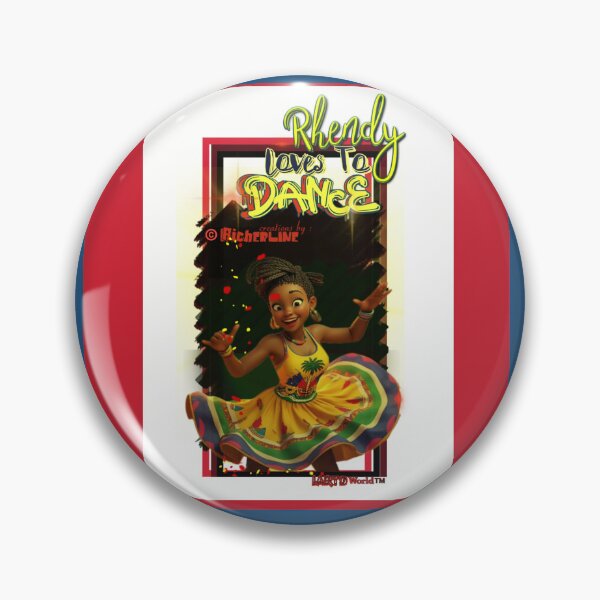 Item preview, Rhendy Loves to Dance - Joyful Haitian Carnival Dancer | Tropical Culture Art designed and sold by Creations by Richerline of IARTDWORLD™.