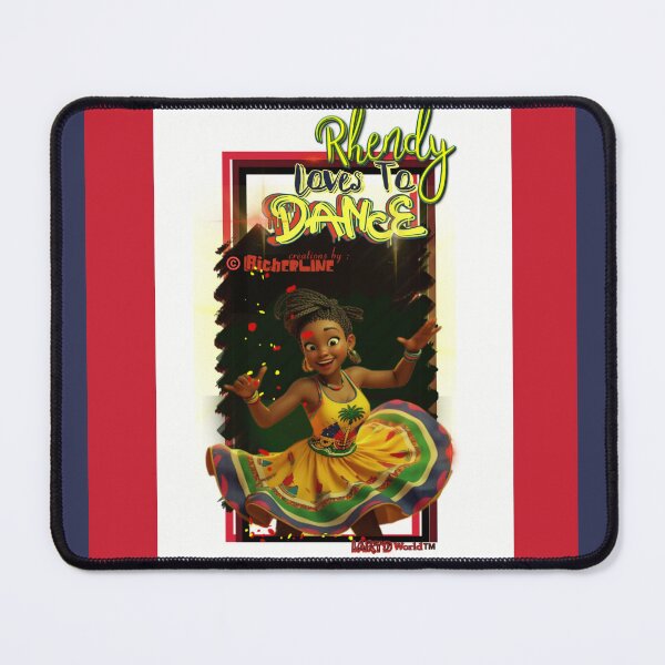 Item preview, Rhendy Loves to Dance - Joyful Haitian Carnival Dancer | Tropical Culture Art designed and sold by Creations by Richerline of IARTDWORLD™.