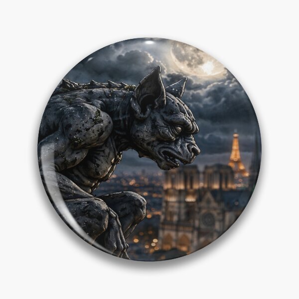 Item preview, Notre Dame Gargoyle - Dark Academia Gothic Paris designed and sold by Neurospicy Trolls.