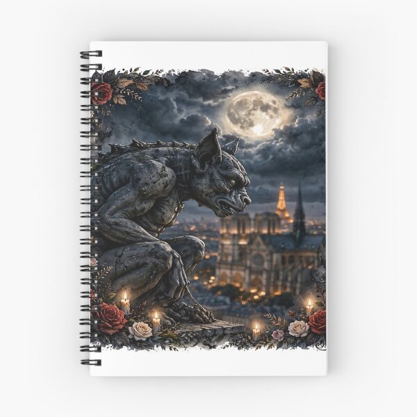 Item preview, Notre Dame Gargoyle - Dark Academia Gothic Paris designed and sold by Neurospicy Trolls.