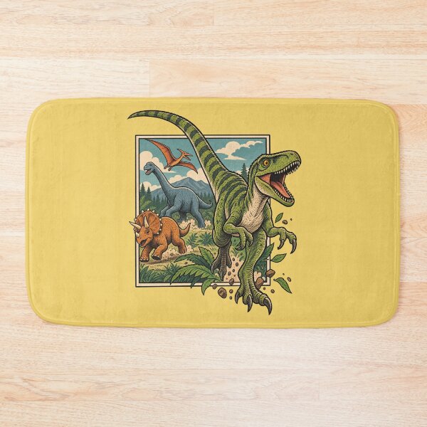 Item preview, Vintage Dinosaur Adventure – Prehistoric Illustration designed and sold by yayor.