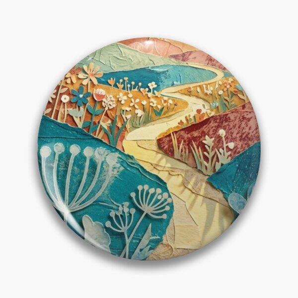 Item preview, Flower-covered hills. designed and sold by elegantpaterns.