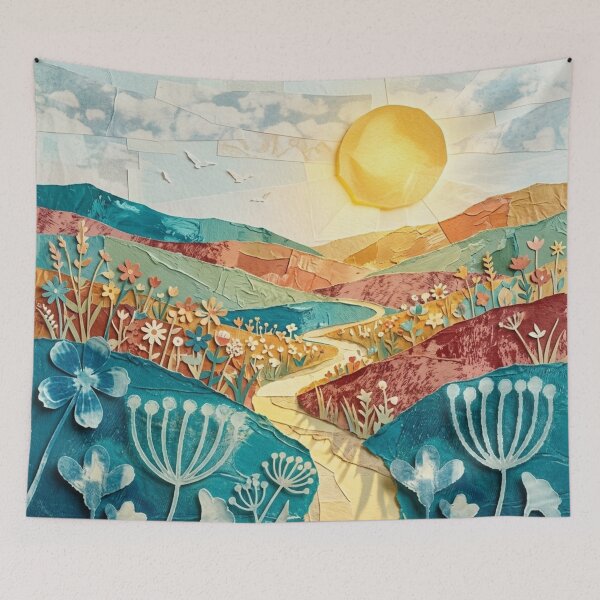 Item preview, Flower-covered hills. designed and sold by elegantpaterns.
