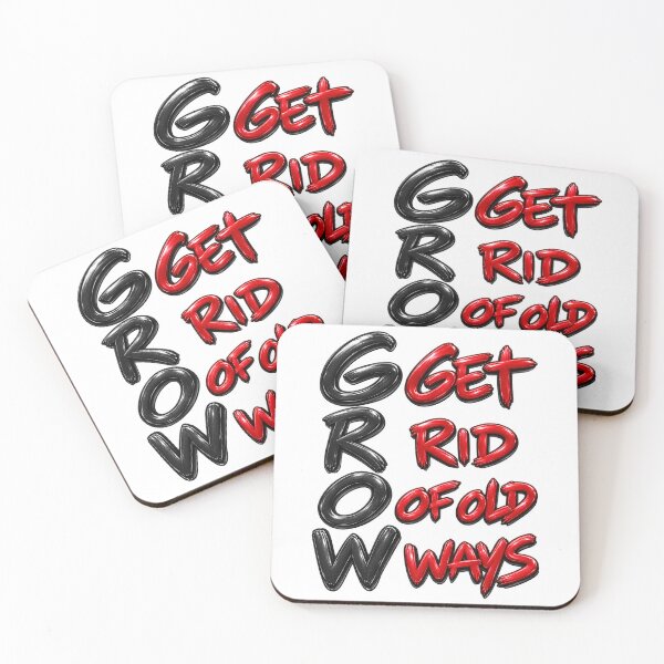 Item preview, GROW - Get Rid of Old Ways designed and sold by Side Quest Co..