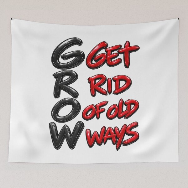 Item preview, GROW - Get Rid of Old Ways designed and sold by Side Quest Co..